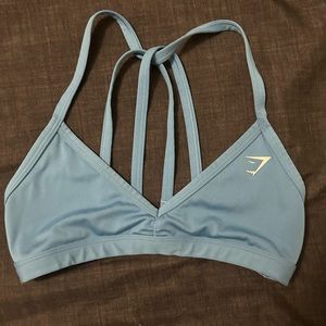 Gymshark minimal sports bra XS costal blue